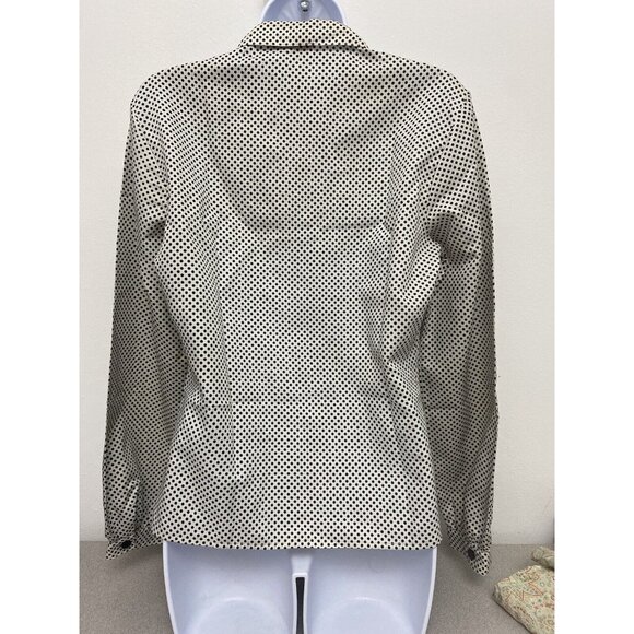 Vintage Woman’s Long Sleeve Polka Dot Blouse Front Button Size 14. - Picture 2 of 5